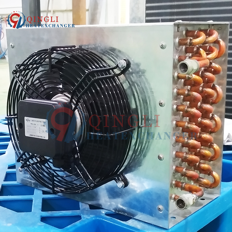 Hot Sale Refrigeration Copper Coil Air Cooled Heat Exchanger with Fan