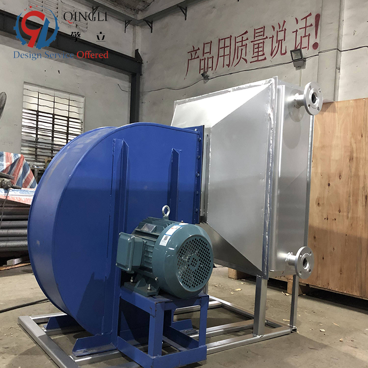 Customized Industrial Solar Hot water to Air Heat Exchanger with Blower